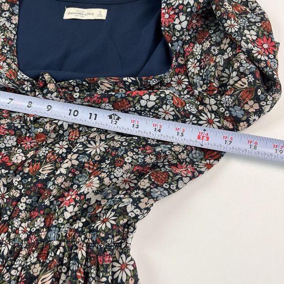 Abercrombie & Fitch Y2K Mini Dress S Ditzy Floral Cottagecore Cowgirl Festival - Picture 7 of 13